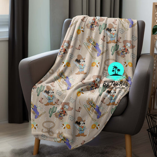 Mouse co cowboy Blanket