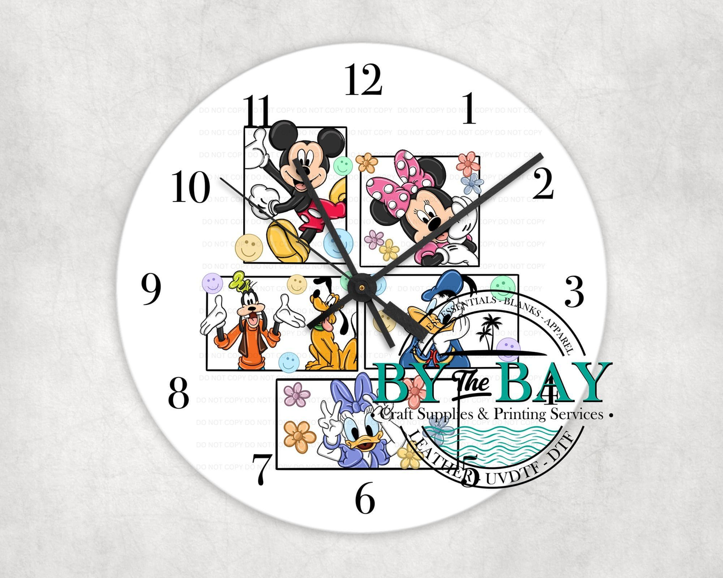 Mouse Friends UVDTF Clock