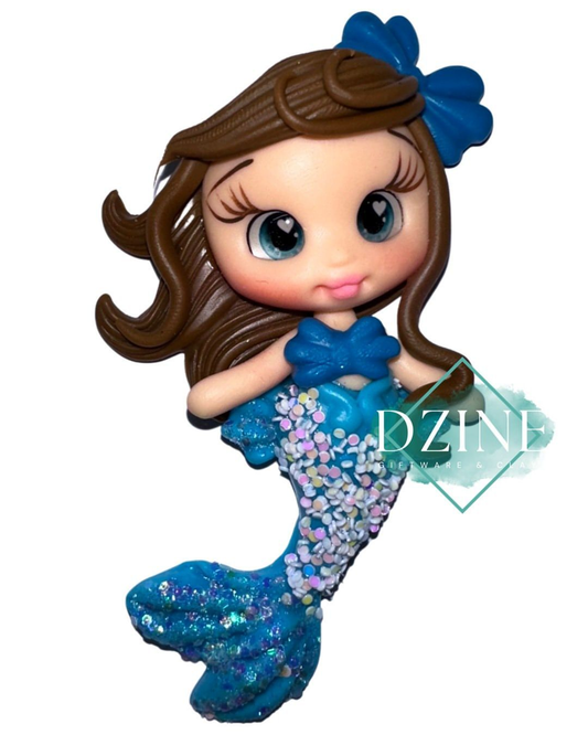 Blue Glitter Mermaid