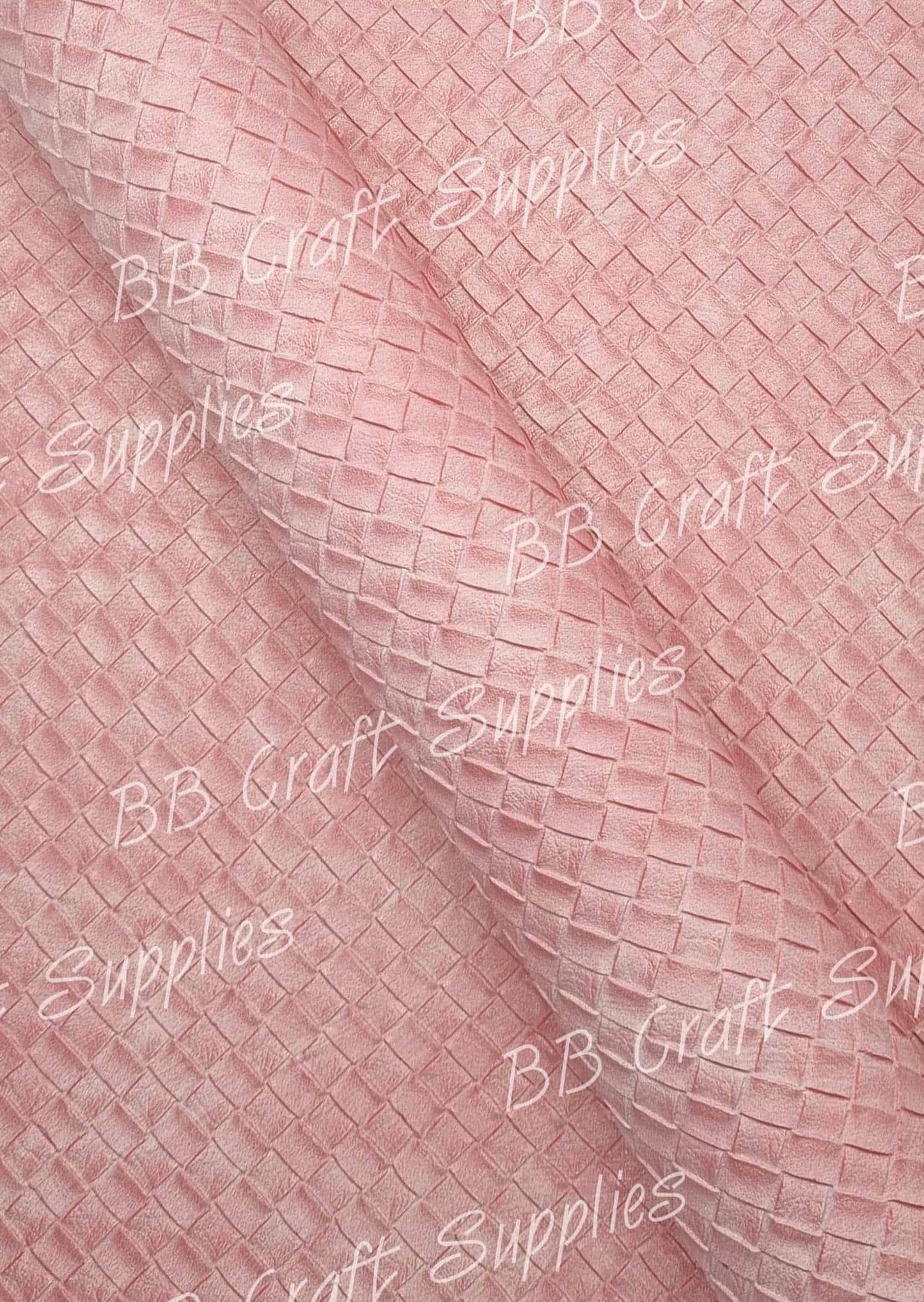 Basket weave Pink - Faux, Faux Leather, Floral, Glitter - Bare Butler Faux Leather Supplies 