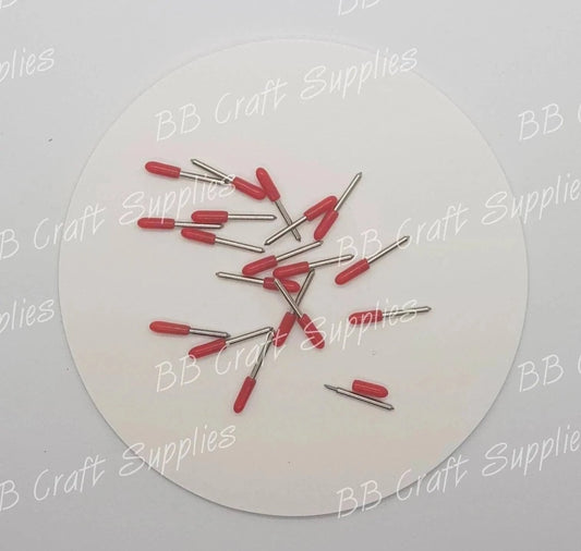 Cutting Blades 45 Degree Roland Blades - Red - Blade, Cricut, Cutting Blade, Replacement Blade - Bare Butler Faux Leather Supplies 