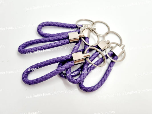 Faux Leather Wrist Strap - Purple -  - Bare Butler Faux Leather Supplies 