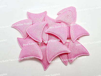 Glitter Cat Ears Pink - ears, Glitter, headbands - Bare Butler Faux Leather Supplies 