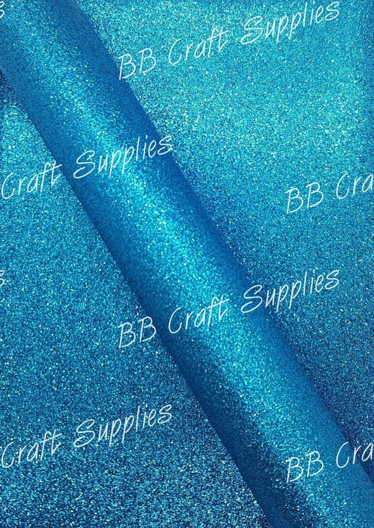 Glitter - Light Blue - Blue, Faux, Faux Leather, Glitter, Leather, leatherette, Light Blue - Bare Butler Faux Leather Supplies 