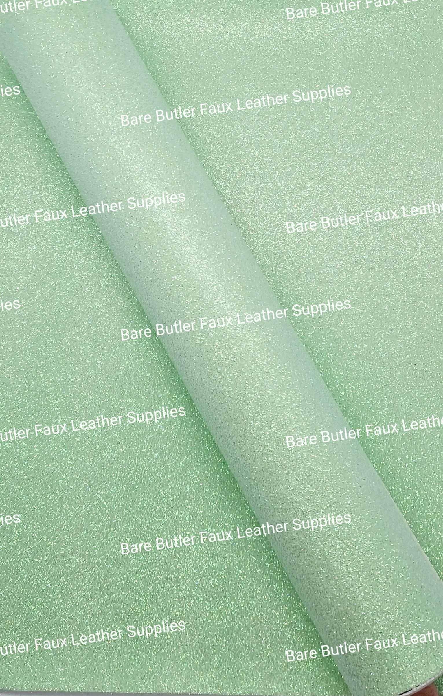 Glitter - Mint - Berry, Faux, Faux Leather, Fine, Glitter, Leather, leatherette, Super - Bare Butler Faux Leather Supplies 