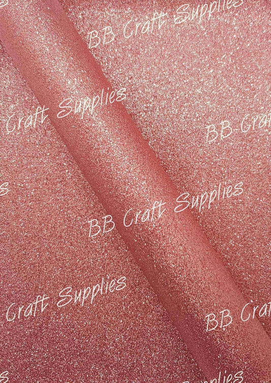 Glitter - Rose - Faux, Faux Leather, Glitter, leather, leatherette, Rose - Bare Butler Faux Leather Supplies 