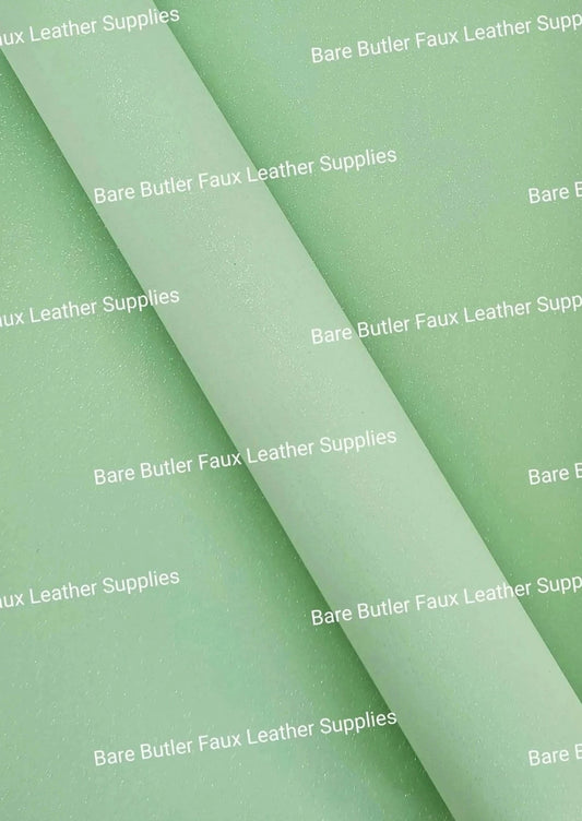 Glitter Suede - Green Tea - Faux, Faux Leather, Glitter, Gree, Suede, Tea - Bare Butler Faux Leather Supplies 