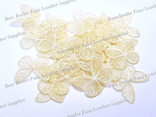 Lace Butterfly Embellishments - accessories, Butterfly, Embelishment, lace - Bare Butler Faux Leather Supplies 