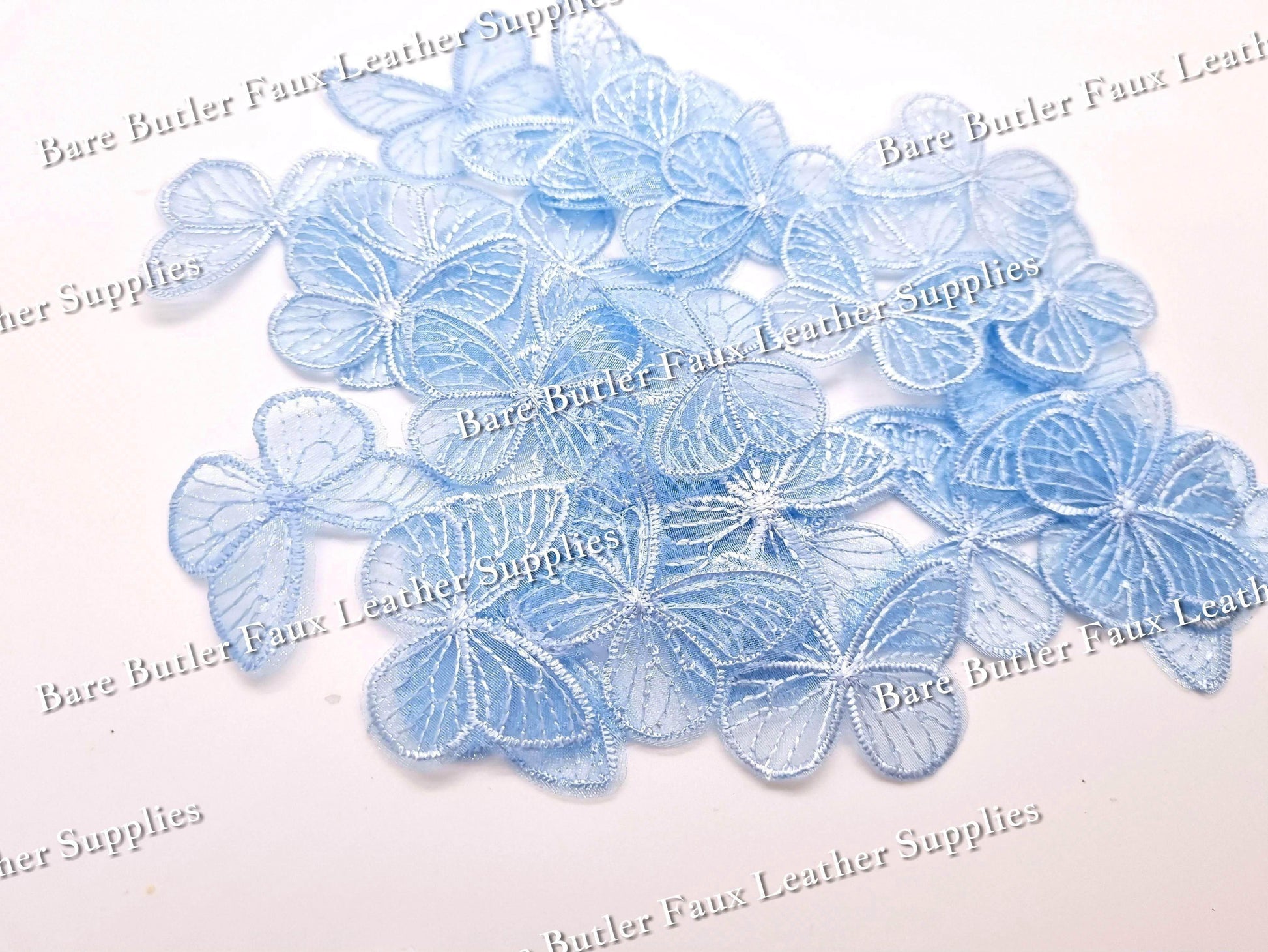 Lace Butterfly Embellishments - accessories, Butterfly, Embelishment, lace - Bare Butler Faux Leather Supplies 