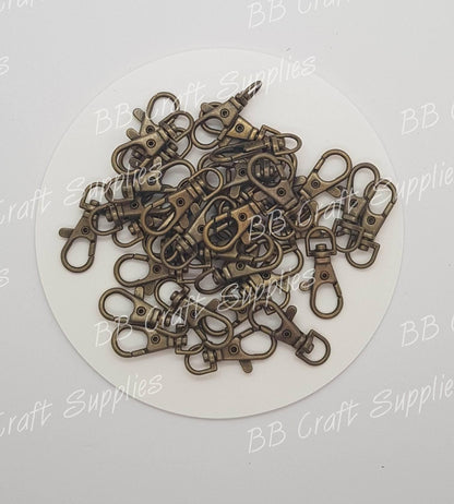 Lobster Clips - accessories, clips, Embelishment, hardware, Lobster - Bare Butler Faux Leather Supplies 