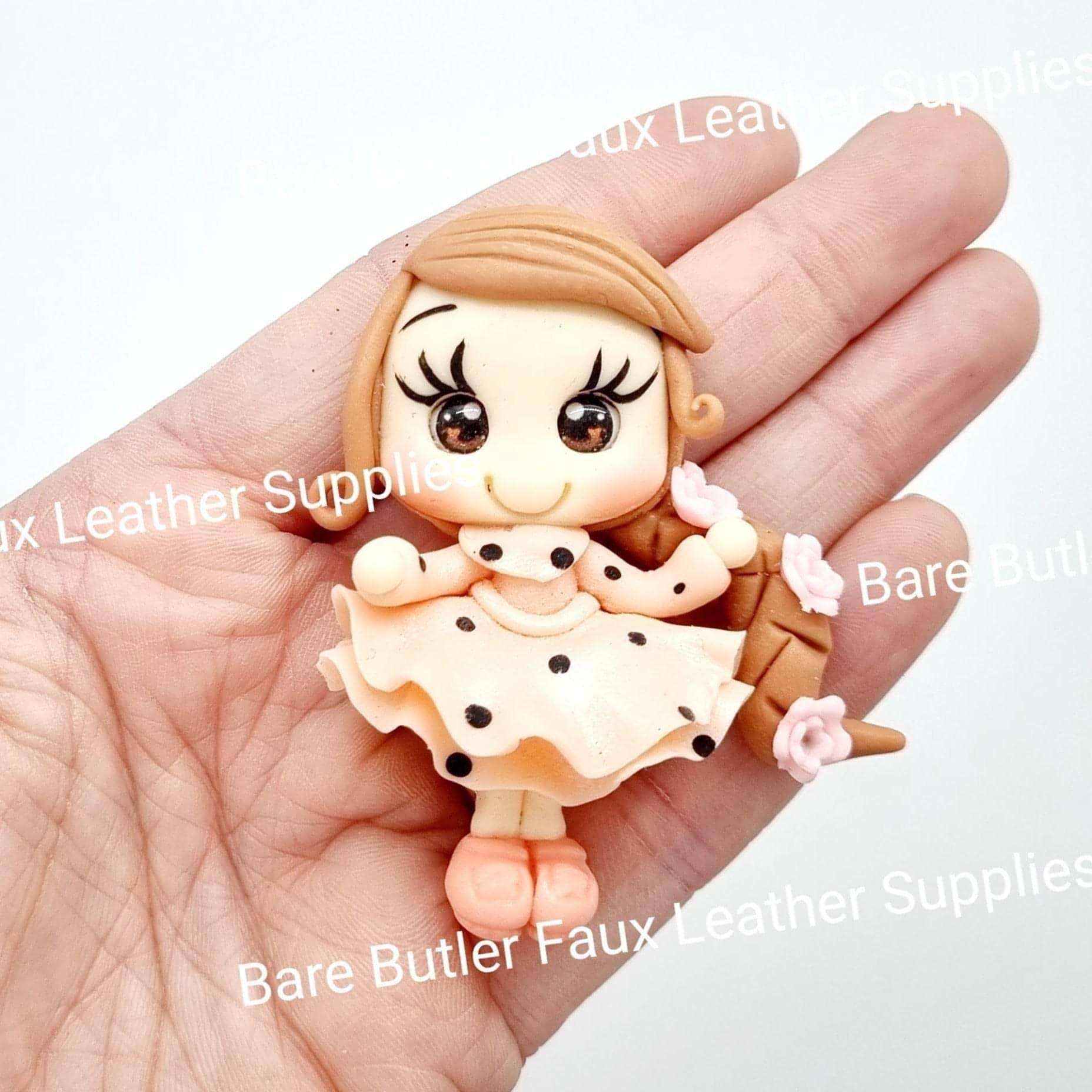 Lucy - character, Clay, Clays, girl, lucy - Bare Butler Faux Leather Supplies 
