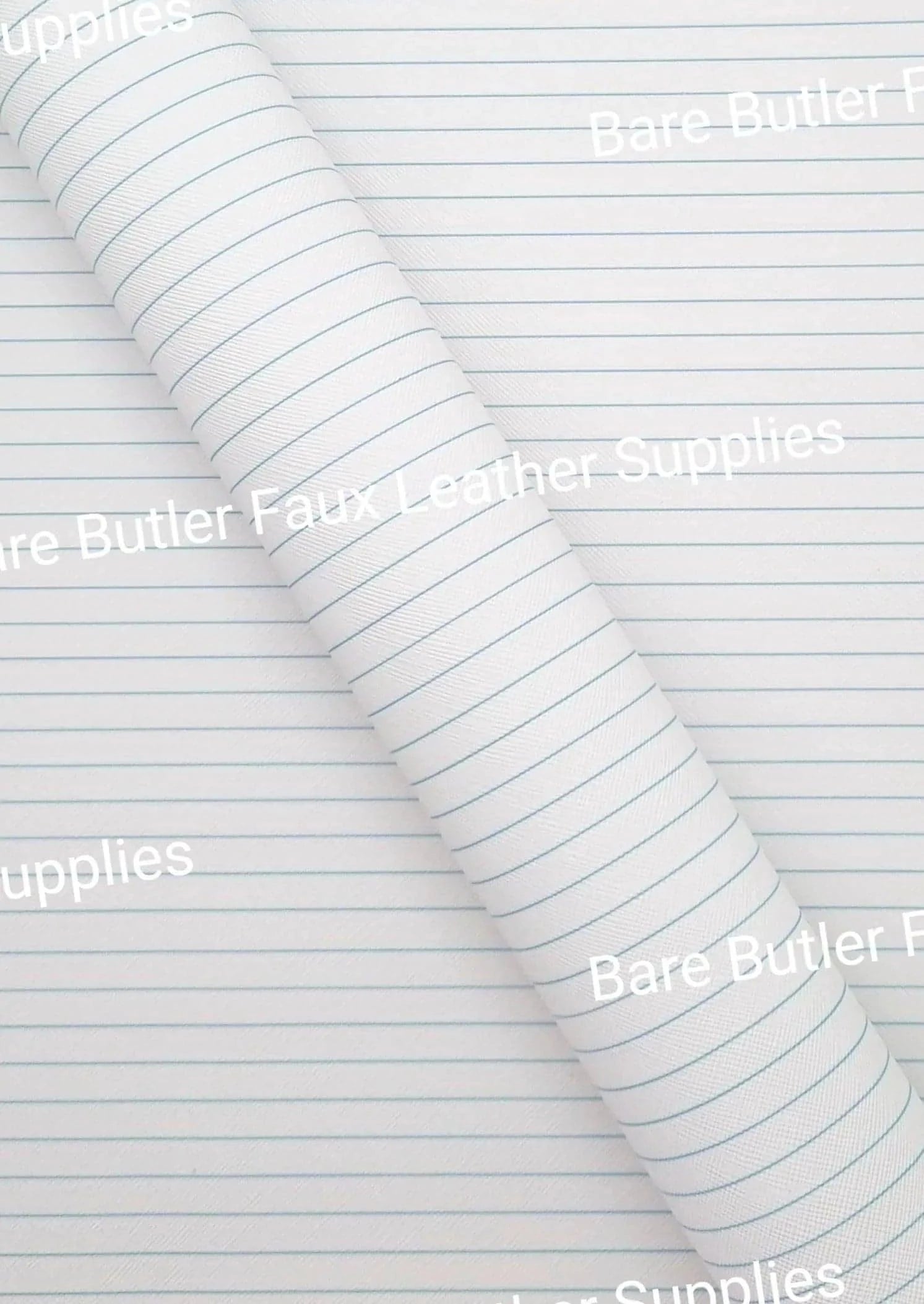 Notebook Paper Blue Lines Faux Leather - Back to school, crayons, Faux, Faux Leather, Leather, leatherette, Litchi, Yellow - Bare Butler Faux Leather Supplies 