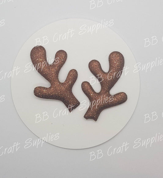 Padded Antlers - Price Drop - Antlers, christmas, Embelishment - Bare Butler Faux Leather Supplies 