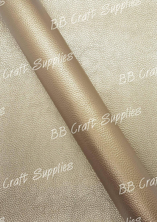 Pearl Metallic Brass - Brass, Faux, leather, metallic, metallic's - Bare Butler Faux Leather Supplies 