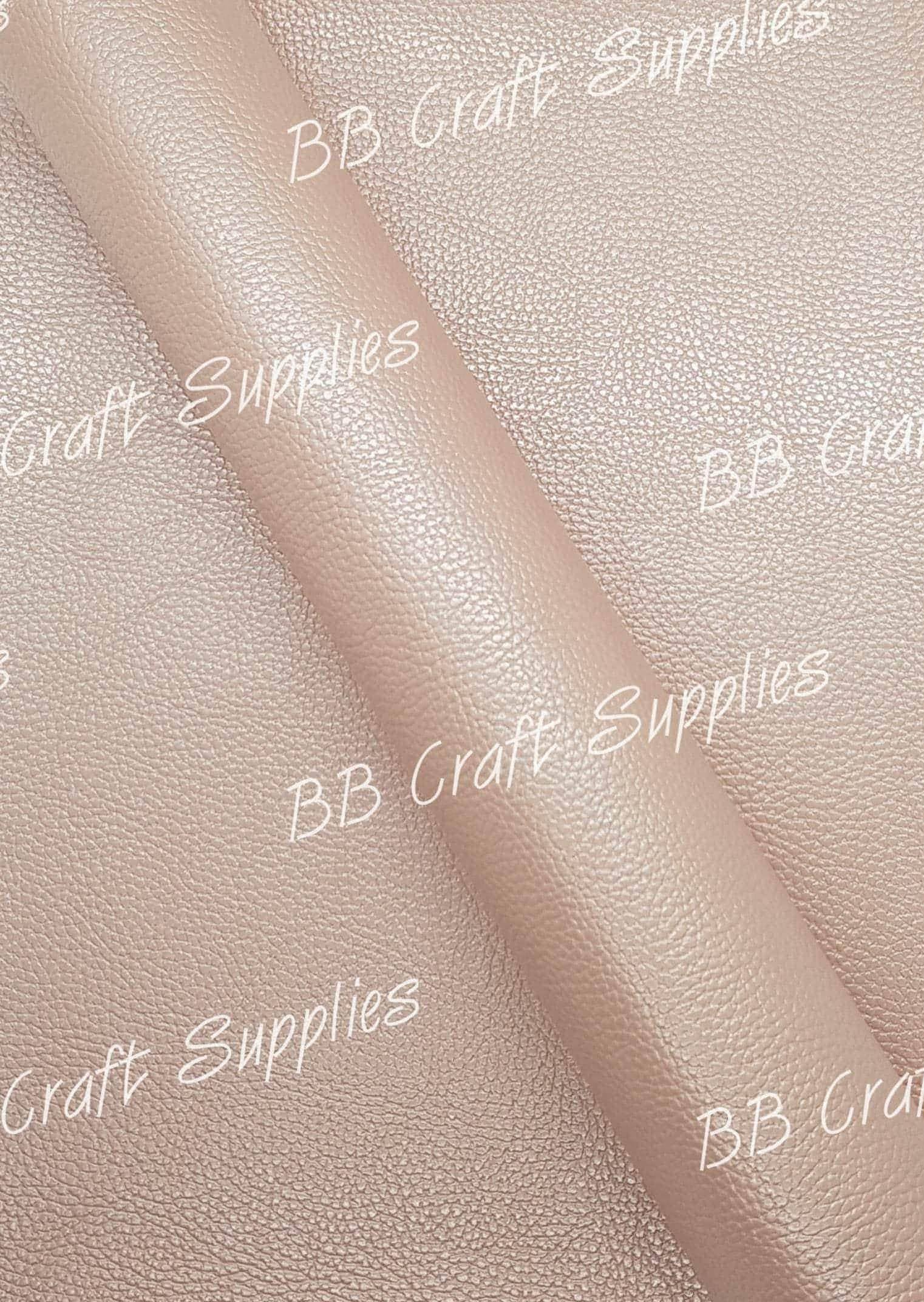 Pearl Metallic Peach - Faux, leather, Metallic, metallic's, Peach, Pearl - Bare Butler Faux Leather Supplies 