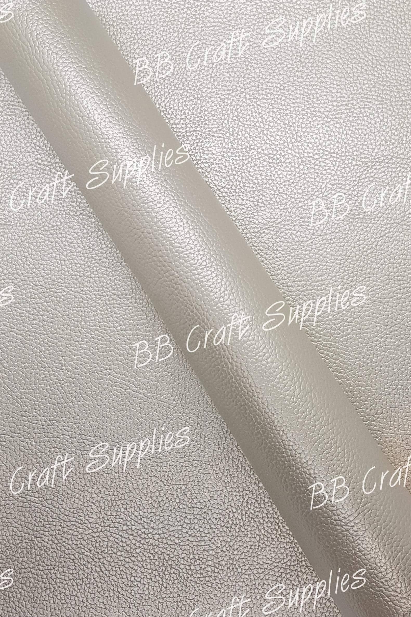 Pearl Metallic Pearl - Faux, leather, metallic, metallic's, Pearl - Bare Butler Faux Leather Supplies 