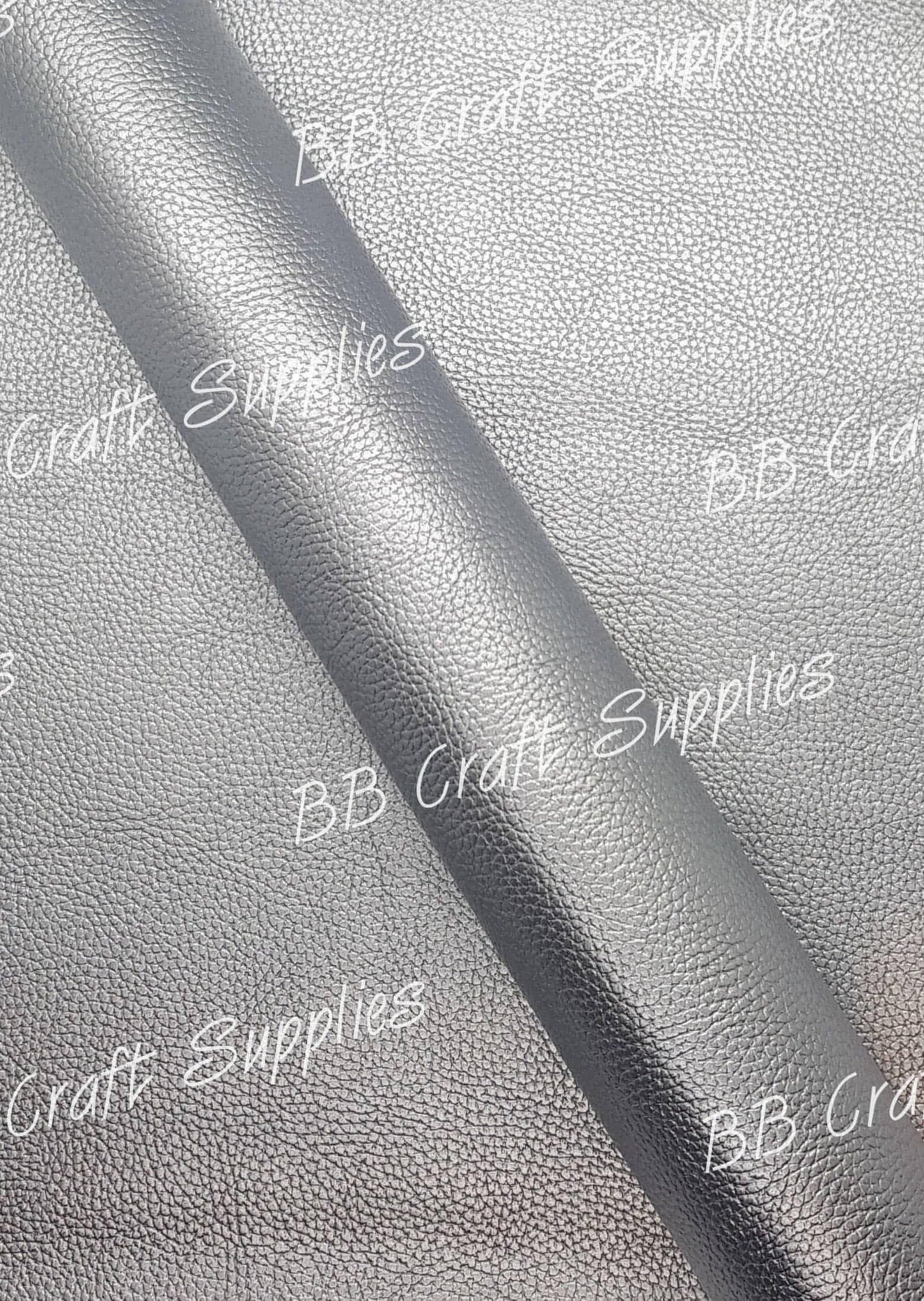 Pearl Metallic Silver - Faux, leather, metallic, metallic's, Pearl, silver - Bare Butler Faux Leather Supplies 