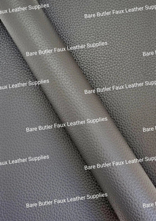 Solid Colour Litchi - Espresso - Black, brown, Colour, Faux, Faux Leather, grey, Leather, leatherette, Litchi, Solid - Bare Butler Faux Leather Supplies 